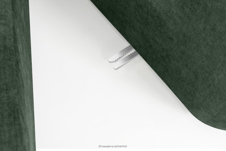 FLAVA Modulares Curve-Ecksofa im Retro-Modern-Stil rechts dunkelgrün Dunkelgrün - Foto 8