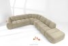 FLAVA Modulares Curve-Ecksofa im Retro-Modern-Stil rechts sandfarben Sandfarben - Foto 2