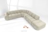 FLAVA Modulares Curve-Ecksofa im Retro-Modern-Stil rechts ecru Ecru - Foto 2