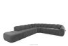FLAVA Modulares Ecksofa Curve im Retro-Modern-Stil links grau Grau - Foto 3