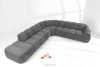 FLAVA Modulares Ecksofa Curve im Retro-Modern-Stil links grau Grau - Foto 2