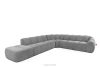 FLAVA Modulares Ecksofa Curve im Retro-Modern-Stil links hellgrau Hellgrau - Foto 3