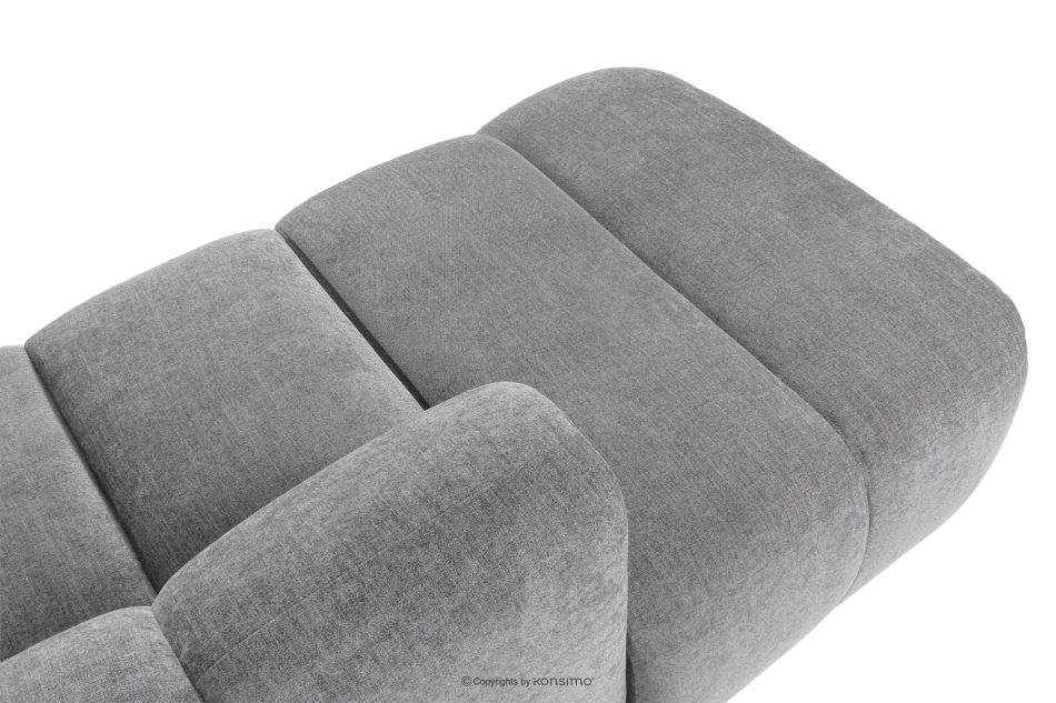 FLAVA Modulares Ecksofa Curve im Retro-Modern-Stil links hellgrau Hellgrau - Foto 9