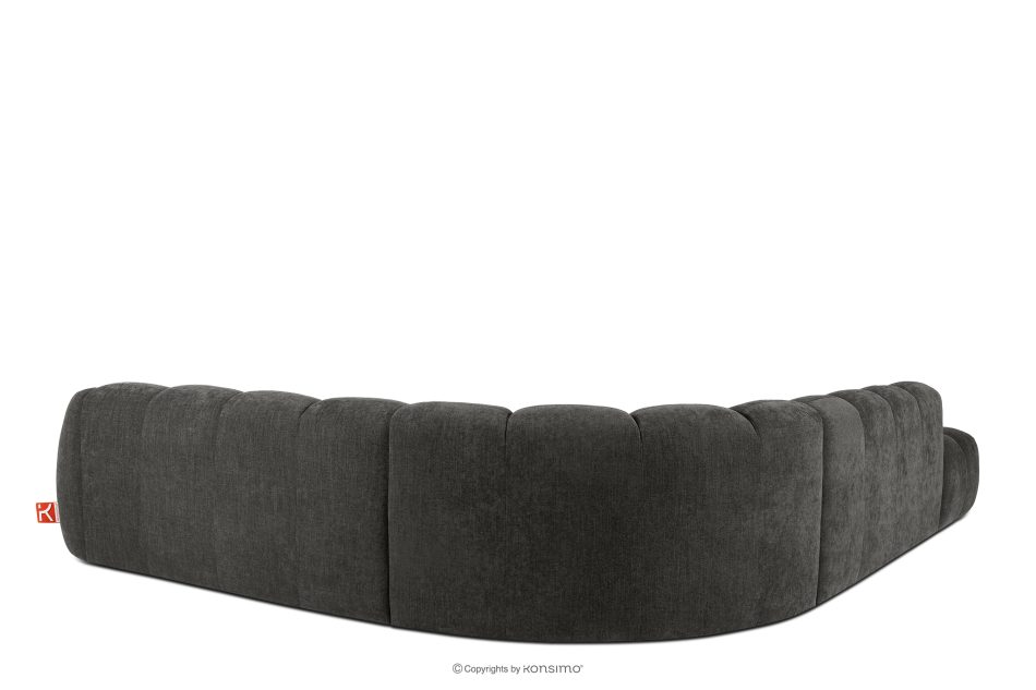 FLAVA Modulares Ecksofa Curve im Retro-Modern-Stil links graphit Graphit - Foto 3