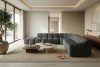 FLAVA Modulares Ecksofa Curve im Retro-Modern-Stil links graphit Graphit - Foto 11