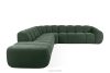 FLAVA Modulares Ecksofa Curve im Retro-Modern-Stil links dunkelgrün Dunkelgrün - Foto 1