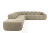 FLAVA Modulares Ecksofa Curve im Retro-Modern-Stil links sandfarben Sandfarben - Foto 1