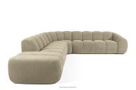 Modulares Ecksofa Curve im Retro-Modern-Stil links sandfarben