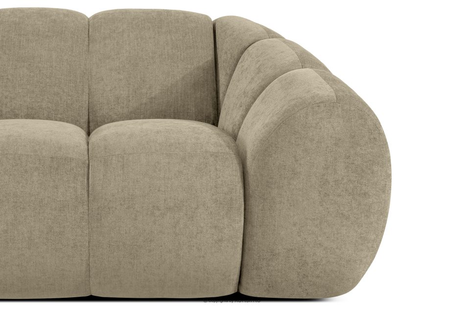 FLAVA Modulares Ecksofa Curve im Retro-Modern-Stil links sandfarben Sandfarben - Foto 5
