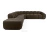 FLAVA Modulares Ecksofa Curve im Retro-Modern-Stil links braun Braun - Foto 1