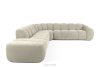 FLAVA Modulares Ecksofa Curve im Retro-Modern-Stil links ecru Ecru - Foto 1