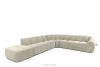 FLAVA Modulares Ecksofa Curve im Retro-Modern-Stil links ecru Ecru - Foto 3