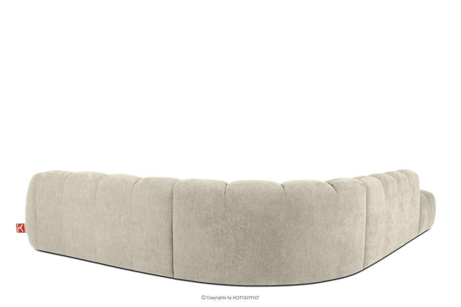FLAVA Modulares Ecksofa Curve im Retro-Modern-Stil links ecru Ecru - Foto 3
