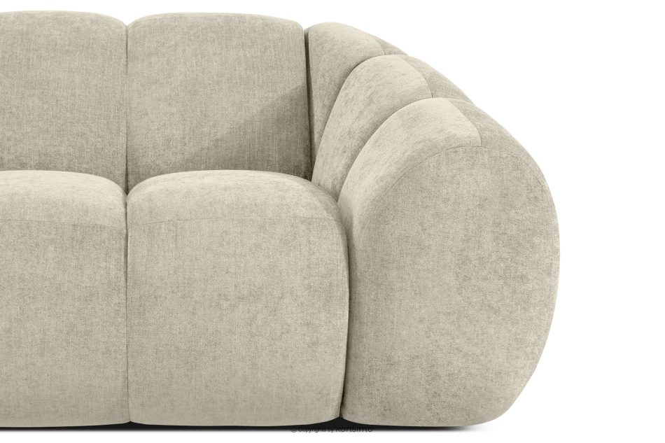 FLAVA Modulares Ecksofa Curve im Retro-Modern-Stil links ecru Ecru - Foto 5