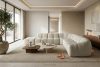FLAVA Modulares Ecksofa Curve im Retro-Modern-Stil links ecru Ecru - Foto 11