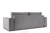 LIGULA Modernes ausziehbares Schlafsofa aus Chenille-Stoff in Hellgrau hellgrau - Foto 4