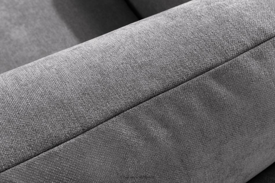 LIGULA Modernes ausziehbares Schlafsofa aus Chenille-Stoff in Hellgrau hellgrau - Foto 7