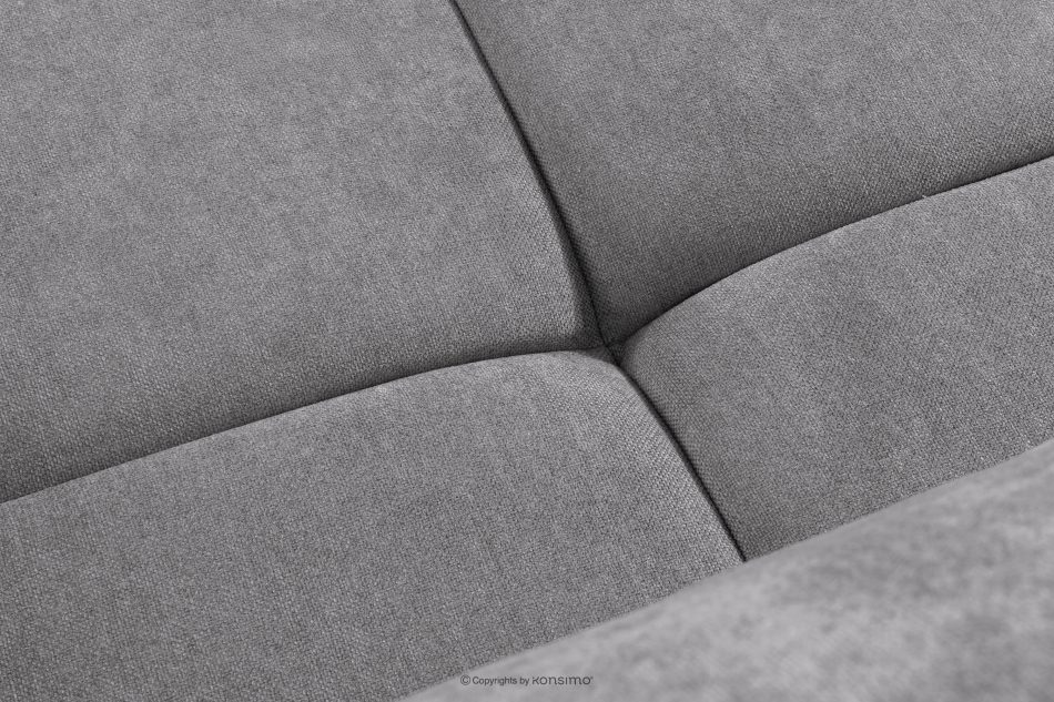 LIGULA Modernes ausziehbares Schlafsofa aus Chenille-Stoff in Hellgrau hellgrau - Foto 9