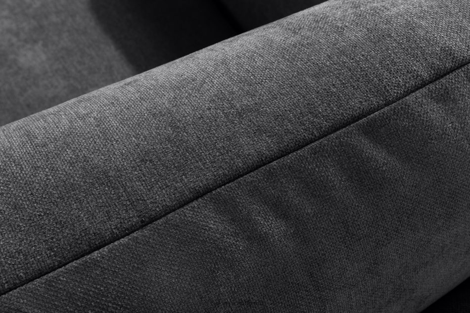 LIGULA Modernes ausziehbares Schlafsofa aus Chenille-Stoff in Dunkelgrau dunkelgrau - Foto 7
