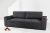 LIGULA Modernes ausziehbares Schlafsofa aus Chenille-Stoff in Dunkelgrau dunkelgrau - Foto 15