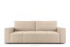 LIGULA Modernes ausziehbares Schlafsofa aus Chenille-Stoff in Hellbeige hellbeige - Foto 1