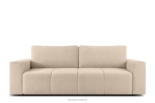 LIGULA, https://konsimo.de/kollektion/ligula/ Modernes ausziehbares Schlafsofa aus Chenille-Stoff in Hellbeige hellbeige - Foto