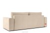 LIGULA Modernes ausziehbares Schlafsofa aus Chenille-Stoff in Hellbeige hellbeige - Foto 4