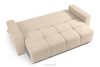LIGULA Modernes ausziehbares Schlafsofa aus Chenille-Stoff in Hellbeige hellbeige - Foto 5