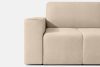 LIGULA Modernes ausziehbares Schlafsofa aus Chenille-Stoff in Hellbeige hellbeige - Foto 7