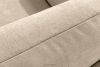 LIGULA Modernes ausziehbares Schlafsofa aus Chenille-Stoff in Hellbeige hellbeige - Foto 8