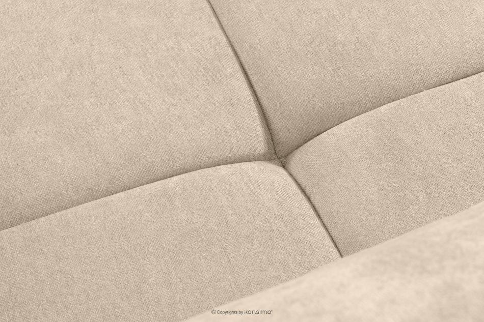 LIGULA Modernes ausziehbares Schlafsofa aus Chenille-Stoff in Hellbeige hellbeige - Foto 9
