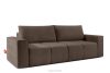 LIGULA Modernes ausziehbares Schlafsofa aus Chenille-Stoff in Braun braun - Foto 3