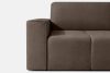 LIGULA Modernes ausziehbares Schlafsofa aus Chenille-Stoff in Braun braun - Foto 7