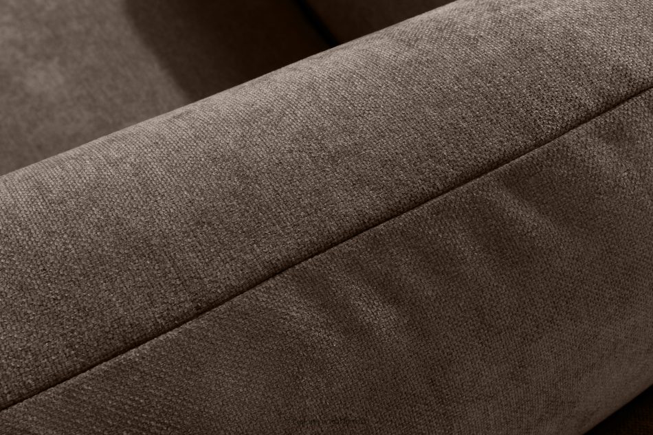 LIGULA Modernes ausziehbares Schlafsofa aus Chenille-Stoff in Braun braun - Foto 7