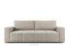 LIGULA Modernes ausziehbares Schlafsofa aus Chenille-Stoff in Graubeige graubeige - Foto 1