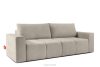 LIGULA Modernes ausziehbares Schlafsofa aus Chenille-Stoff in Graubeige graubeige - Foto 3