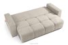 LIGULA Modernes ausziehbares Schlafsofa aus Chenille-Stoff in Graubeige graubeige - Foto 5