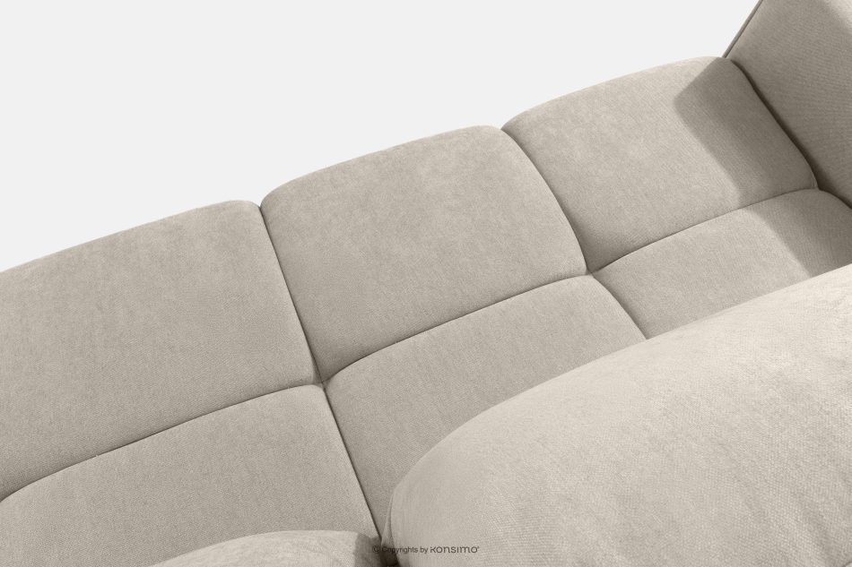 LIGULA Modernes ausziehbares Schlafsofa aus Chenille-Stoff in Graubeige graubeige - Foto 5