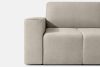 LIGULA Modernes ausziehbares Schlafsofa aus Chenille-Stoff in Graubeige graubeige - Foto 7