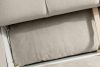 LIGULA Modernes ausziehbares Schlafsofa aus Chenille-Stoff in Graubeige graubeige - Foto 13