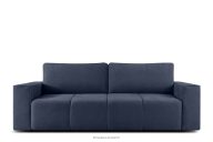 Modernes ausziehbares Schlafsofa aus Chenille-Stoff in Marineblau