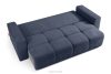 LIGULA Modernes ausziehbares Schlafsofa aus Chenille-Stoff in Marineblau dunkelblau - Foto 5