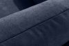 LIGULA Modernes ausziehbares Schlafsofa aus Chenille-Stoff in Marineblau dunkelblau - Foto 8