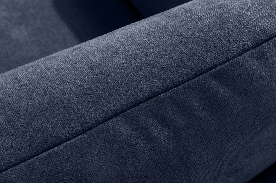 LIGULA Modernes ausziehbares Schlafsofa aus Chenille-Stoff in Marineblau dunkelblau - Foto 7