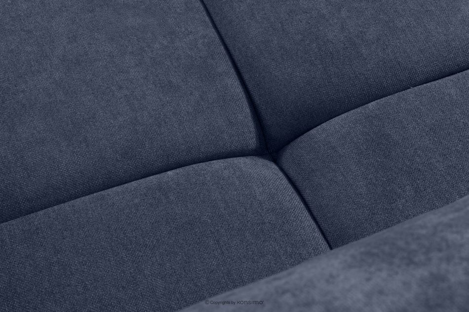 LIGULA Modernes ausziehbares Schlafsofa aus Chenille-Stoff in Marineblau dunkelblau - Foto 9