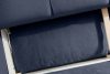LIGULA Modernes ausziehbares Schlafsofa aus Chenille-Stoff in Marineblau dunkelblau - Foto 13
