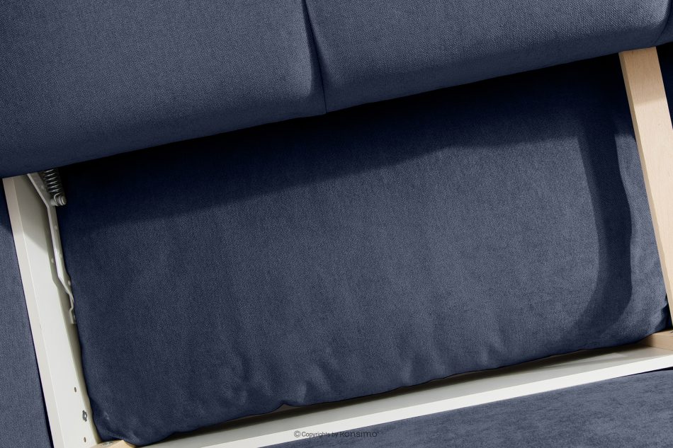LIGULA Modernes ausziehbares Schlafsofa aus Chenille-Stoff in Marineblau dunkelblau - Foto 12