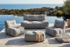 LOVIA Bequemes Gartensofa aus gewebtem Outdoor-Stoff schwarz/weiß schwarz/weiß - Foto 21