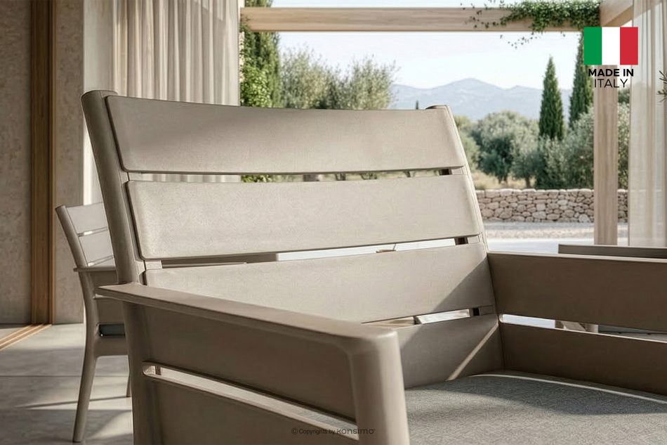 MITTU Gartenmöbel-Set aus Polypropylen 2 Stühle, Couchtisch in Beige/Braun beige/braun - Foto 26