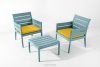 MITTU Terrassenmöbel-Set aus Polypropylen 2 Stühle, Couchtisch in Mint/Gelb mint/gelb - Foto 21